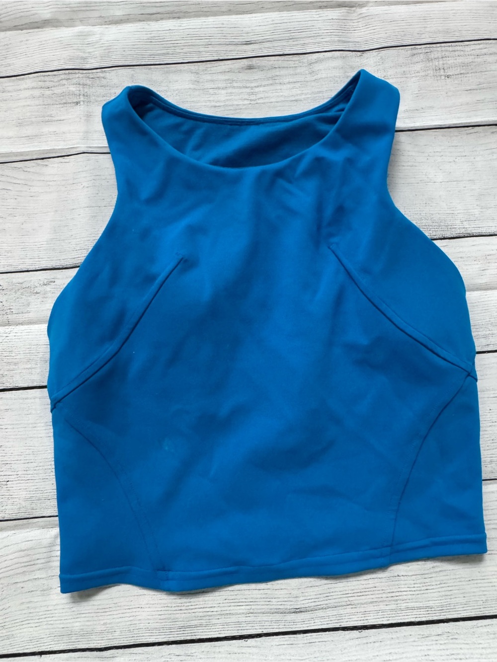 Lululemon Align high neck cropped tank royal blue size 2